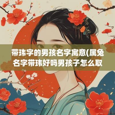 带玮字的男孩名字寓意(属兔名字带玮好吗男孩子怎么取)