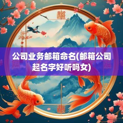 公司业务邮箱命名(邮箱公司起名字好听吗女)