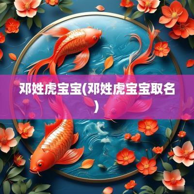 邓姓虎宝宝(邓姓虎宝宝取名)