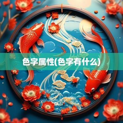 色字属性(色字有什么)