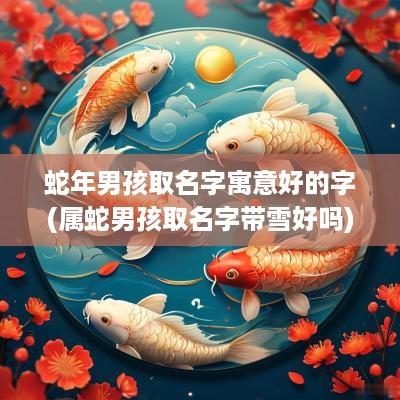 蛇年男孩取名字寓意好的字(属蛇男孩取名字带雪好吗)
