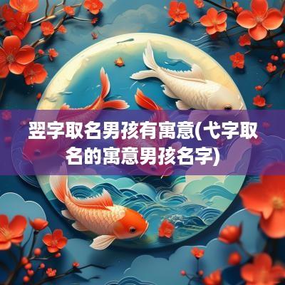 翌字取名男孩有寓意(弋字取名的寓意男孩名字)