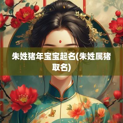 朱姓猪年宝宝起名(朱姓属猪取名)
