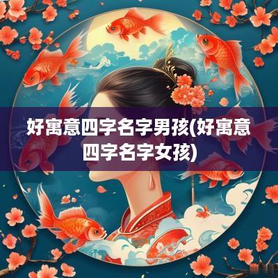 好寓意四字名字男孩(好寓意四字名字女孩)