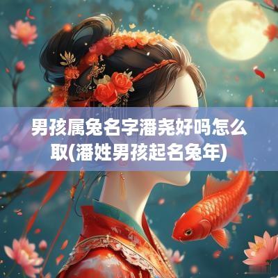 男孩属兔名字潘尧好吗怎么取(潘姓男孩起名蛇年)