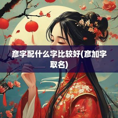 彦字配什么字比较好(彦加字取名)