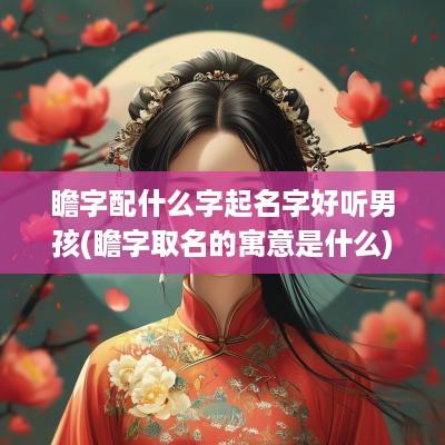 瞻字配什么字起名字好听男孩(瞻字取名的寓意是什么)