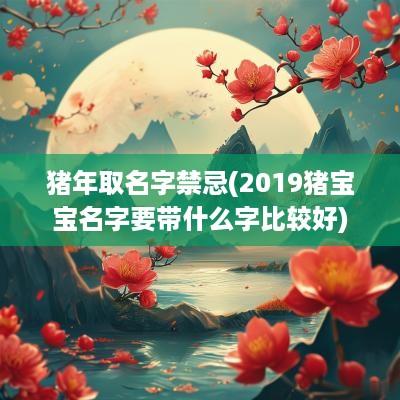 猪年取名字禁忌(2019猪宝宝名字要带什么字比较好)