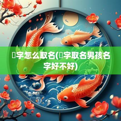 燚字怎么取名(珵字取名男孩名字好不好)