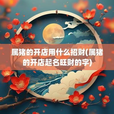 属猪的开店用什么招财(属猪的开店起名旺财的字)