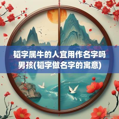 韬字属牛的人宜用作名字吗男孩(韬字做名字的寓意)