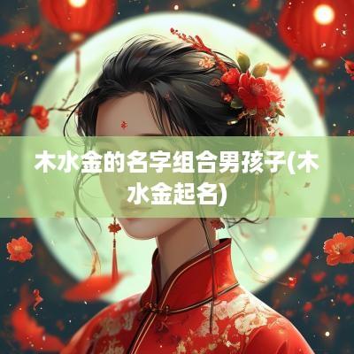 木水金的名字组合男孩子(木水金起名)