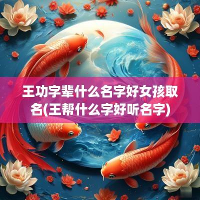 王功字辈什么名字好女孩取名(王帮什么字好听名字)