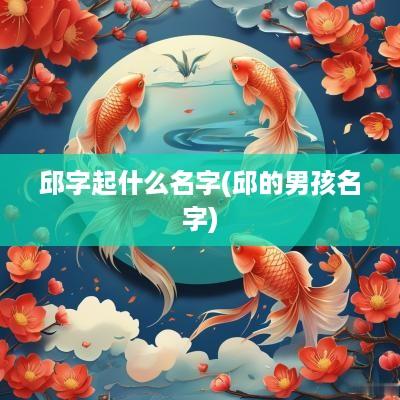 邱字起什么名字(邱的男孩名字)