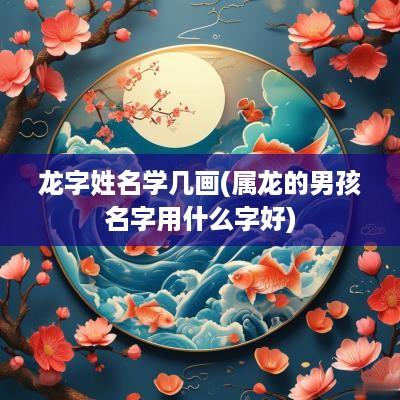 龙字姓名学几画(属龙的男孩名字用什么字好)