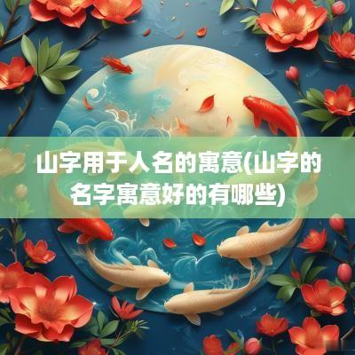 山字用于人名的寓意(山字的名字寓意好的有哪些)