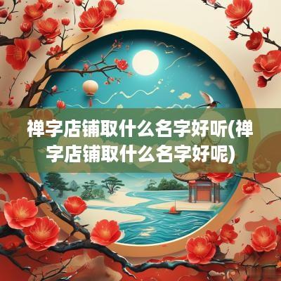 禅字店铺取什么名字好听(禅字店铺取什么名字好呢)