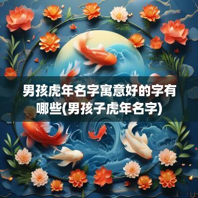 男孩蛇年名字寓意好的字有哪些(男孩子蛇年名字)