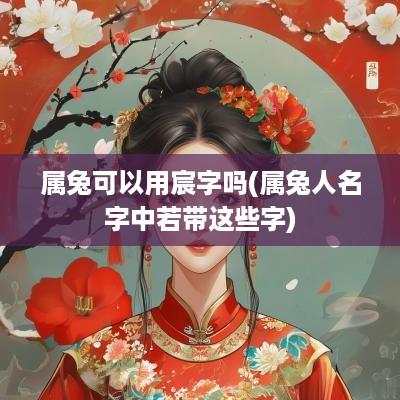 属兔可以用宸字吗(属兔人名字中若带这些字)