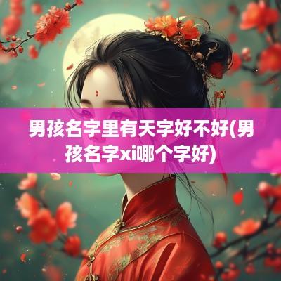 男孩名字里有天字好不好(男孩名字xi哪个字好)