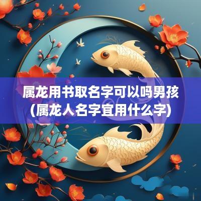 属龙用书取名字可以吗男孩(属龙人名字宜用什么字)