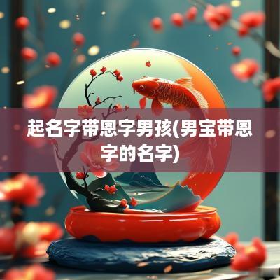 起名字带恩字男孩(男宝带恩字的名字)