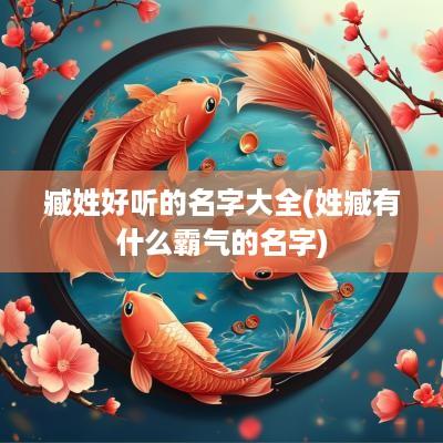 臧姓好听的名字大全(姓臧有什么霸气的名字)
