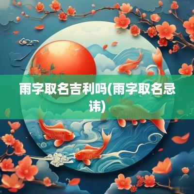 雨字取名吉利吗(雨字取名忌讳)