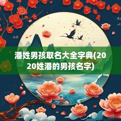 潘姓男孩取名大全字典(2025姓潘的男孩名字)