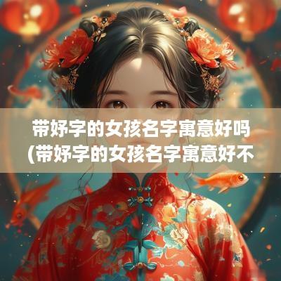 带妤字的女孩名字寓意好吗(带妤字的女孩名字寓意好不好)