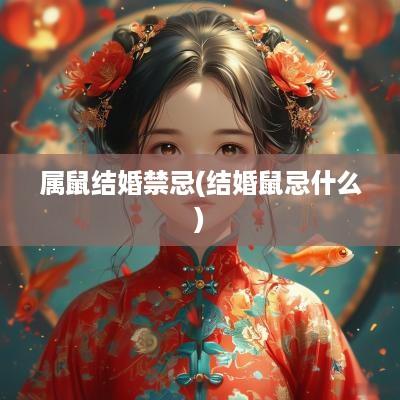 属鼠结婚禁忌(结婚鼠忌什么)