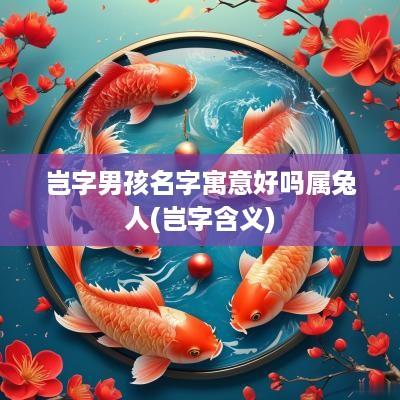 岂字男孩名字寓意好吗属兔人(岂字含义)
