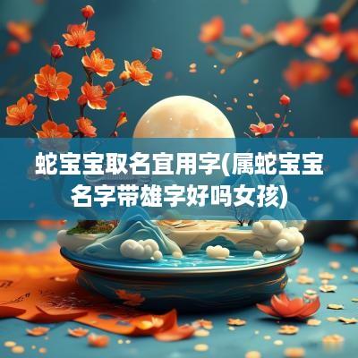 蛇宝宝取名宜用字(属蛇宝宝名字带雄字好吗女孩)