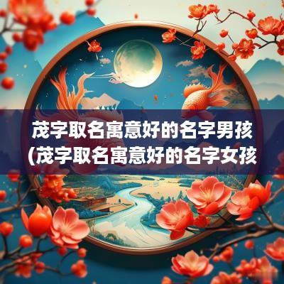 茂字取名寓意好的名字男孩(茂字取名寓意好的名字女孩)