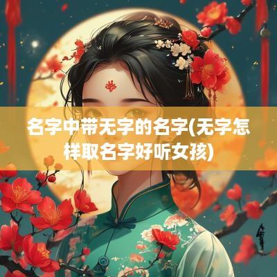 名字中带无字的名字(无字怎样取名字好听女孩)