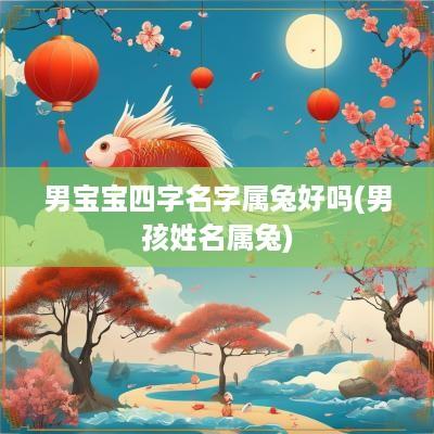 男宝宝四字名字属兔好吗(男孩姓名属兔)