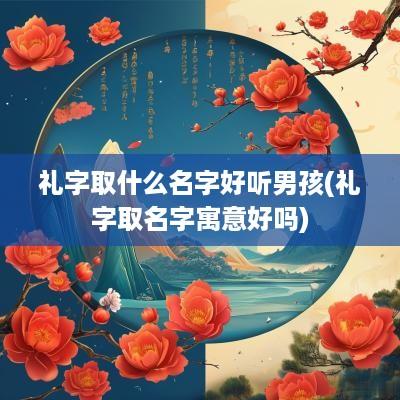 礼字取什么名字好听男孩(礼字取名字寓意好吗)