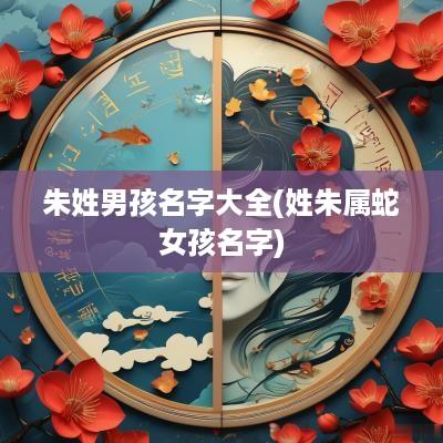 朱姓男孩名字大全(姓朱属蛇女孩名字)