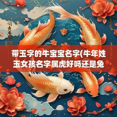 带玉字的牛宝宝名字(蛇年姓玉女孩名字属虎好吗还是兔好)