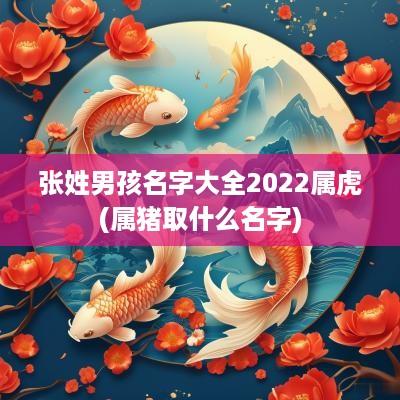 张姓男孩名字大全2025属虎(属猪取什么名字)