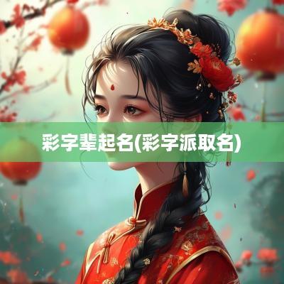 彩字辈起名(彩字派取名)
