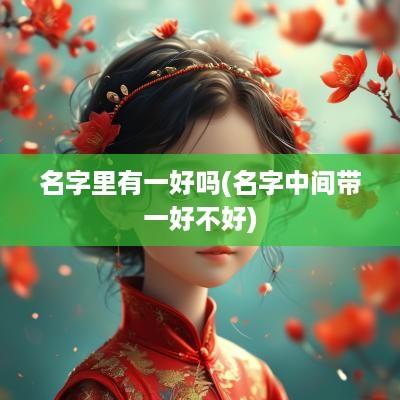 名字里有一好吗(名字中间带一好不好)