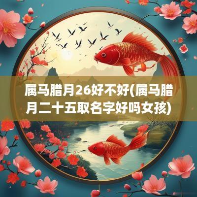属马腊月26好不好(属马腊月二十五取名字好吗女孩)