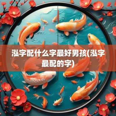 泓字配什么字最好男孩(泓字最配的字)