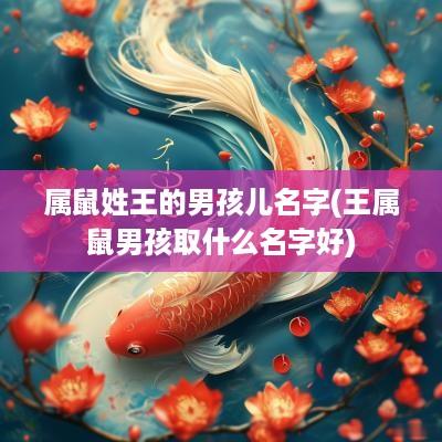 属鼠姓王的男孩儿名字(王属鼠男孩取什么名字好)