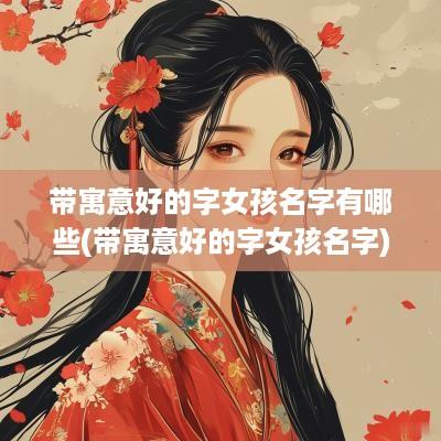 带寓意好的字女孩名字有哪些(带寓意好的字女孩名字)