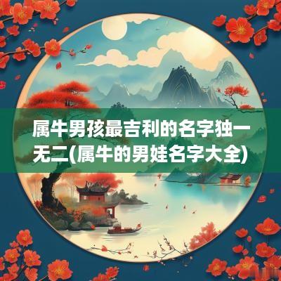 属牛男孩最吉利的名字独一无二(属牛的男娃名字大全)