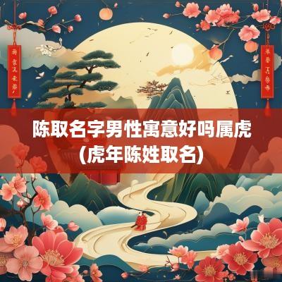 陈取名字男性寓意好吗属虎(蛇年陈姓取名)