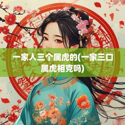 一家人三个属虎的(一家三口属虎相克吗)