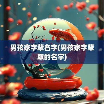 男孩家字辈名字(男孩家字辈取的名字)